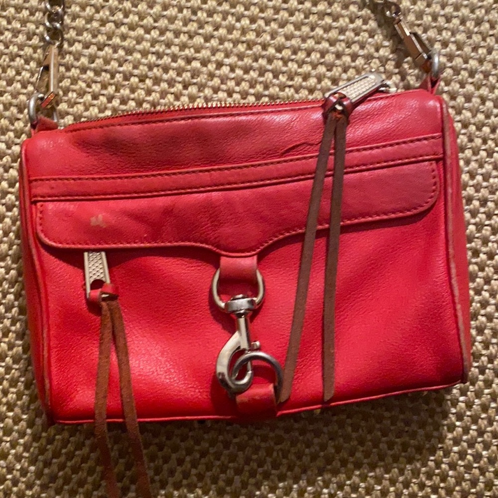 Rebecca Minkoff red crossbody purse